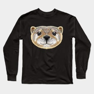 Otter with funny face classic Long Sleeve T-Shirt